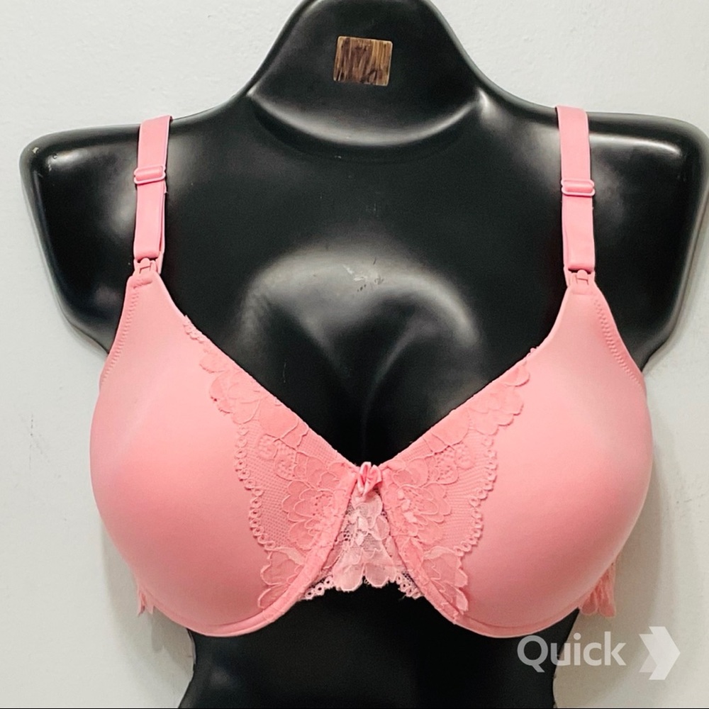 NWT Dynabelly Pink Molded Cup Nursing Bra